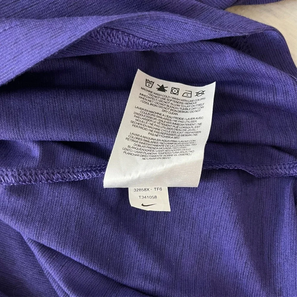 Nike TCU Horned Frogs Mens Purple Dri-FIT Long Sleeve Shirt Size Small